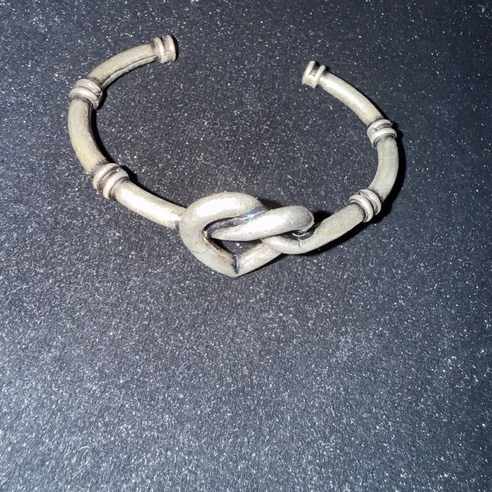 Brand new Saint Laurent Silver Heart Knot Bracelet comes with box - Picture 5 of 5